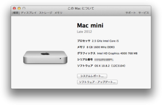 Mac miniメモリ増設