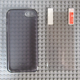 baw&g iPhone5 ソフトケース TPU (ライトグレイ) 液晶保護フィルム付き IP5-CS-TP01-CG4