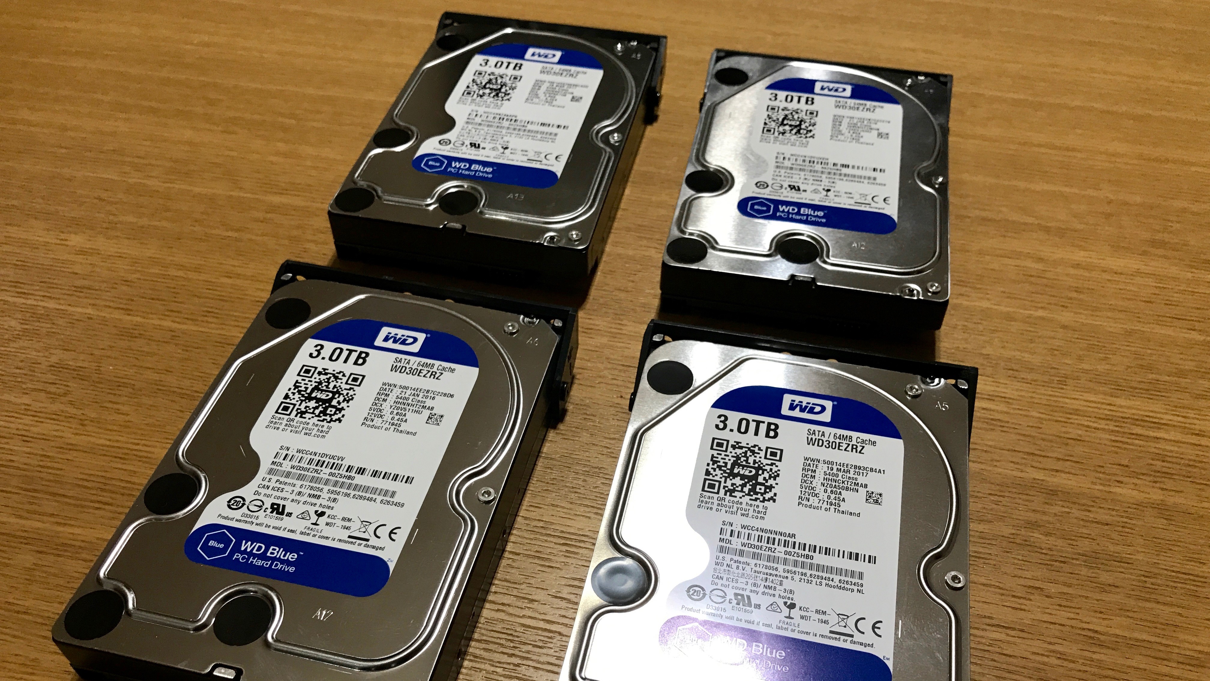 【Amazon.co.jp限定】WD HDD 内蔵ハードディスク 3.5インチ 3TB WD Blue WD30EZRZ/AFP SATA3.0 5400rpm 2年6ヶ月保証 (FFP)